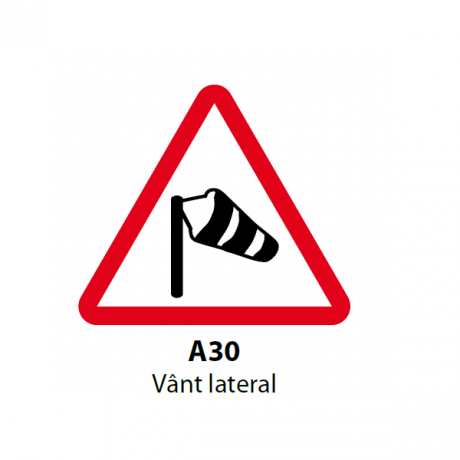 Vant lateral, Indicator rutier | Semn de circulatie