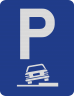 Parcare cu 2 roti pe bordura G35, Indicator rutier | Semn de circulatie