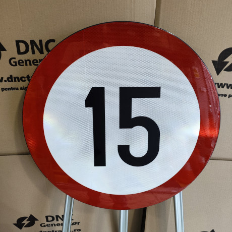 Limitare de viteza 15km, Indicator rutier | Semn de circulatie