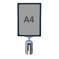 Panou A4 din plastic pentru stalpi de ghidare cu banda retractabila