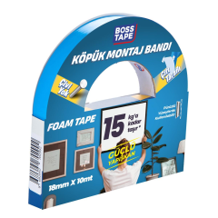 Bandă de Montaj Dublu Adezivă din Spumă pentru Accesorii de 15kg, 18mm x 10m