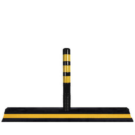 Separator de sens, stalp 75cm negru flexibil reflectorizant