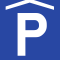 Parcare subterana sau in cladire, Indicator rutier | Semn de circulatie