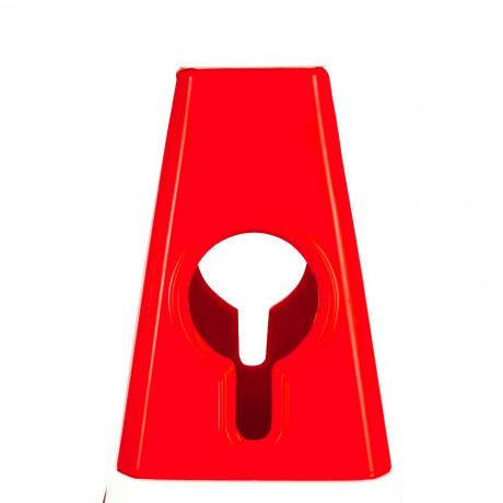 Con Din Plastic Pentru Parcare, inaltime 62cm, Alb-Rosu, Greutate 6kg