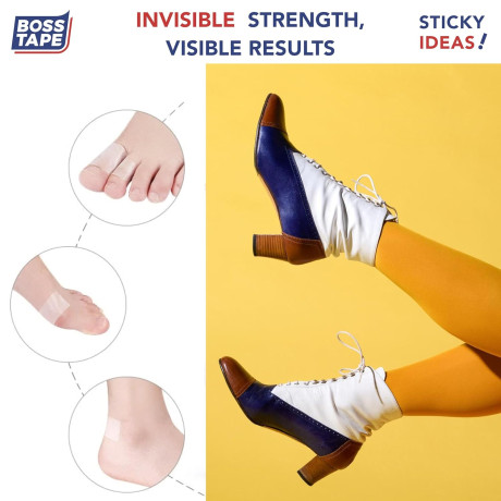 Banda dublu adeziva pentru fixarea hainelor, set 48 bucati, 2 dimensiuni