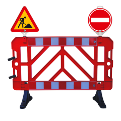 SET Gard semnalizare lucrari + indicator lucrari + indicator accesul interzis