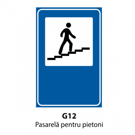 Pasarela pentru pietoni, Indicator rutier | Semn de circulatie