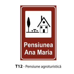 Pensiune agroturistica, Indicator rutier | Semn de circulatie