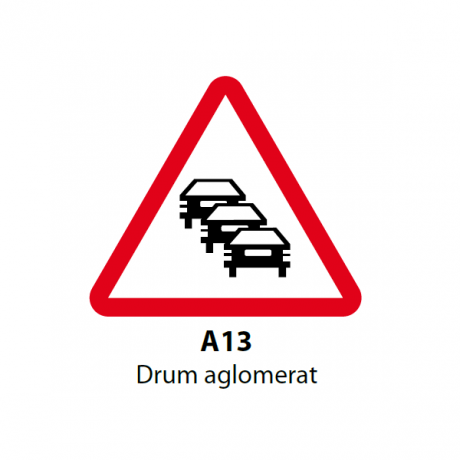 Drum aglomerat, Indicator rutier | Semn de circulatie