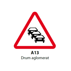 Drum aglomerat, Indicator rutier | Semn de circulatie