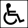 Persoane cu handicap, Indicator rutier | Semn de circulatie