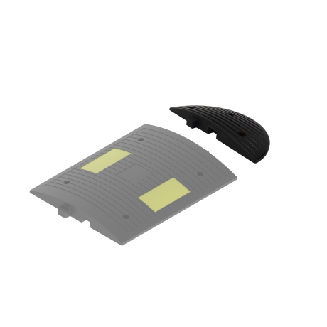 Capac limitator de viteza, 25 x 40 x 4.5cm, cauciuc, negru