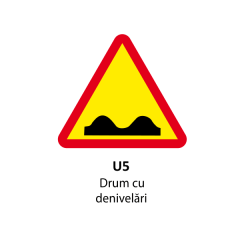 Drum cu denivelari U5, Indicator rutier | Semn de circulatie