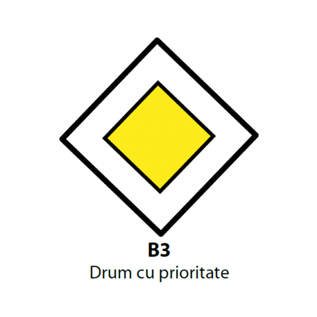 Drum cu prioritate, Indicator rutier | Semn de circulatie