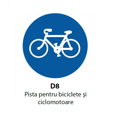 Pista pentru biciclete si ciclomotoare, Indicator rutier | Semn de circulatie