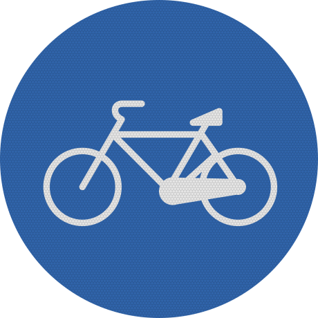 Pista pentru biciclete si ciclomotoare, Indicator rutier | Semn de circulatie