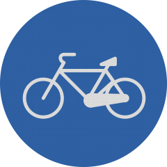 Pista pentru biciclete si ciclomotoare, Indicator rutier | Semn de circulatie