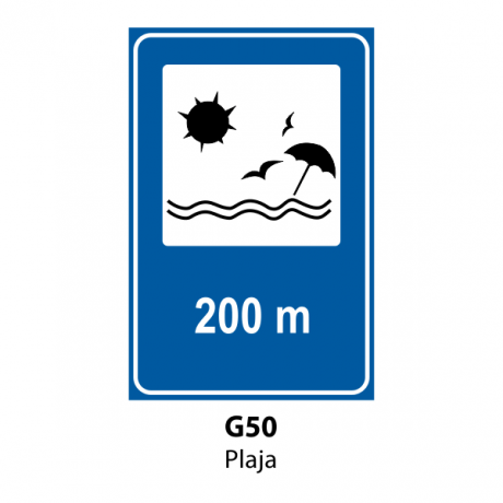 Plaja, Indicator rutier | Semn de circulatie