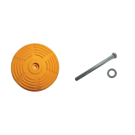 Limitator de viteza rotund, diametrul 30cm, inaltime 3cm, galben