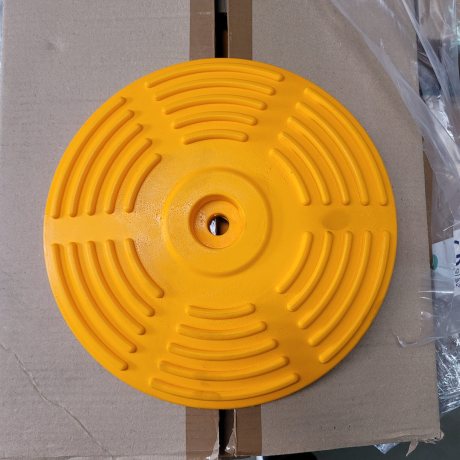 Limitator de viteza rotund, diametrul 30cm, inaltime 3cm, galben