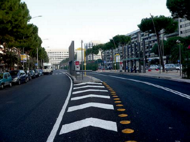 Limitator de viteza rotund, diametrul 30cm, inaltime 3cm, galben