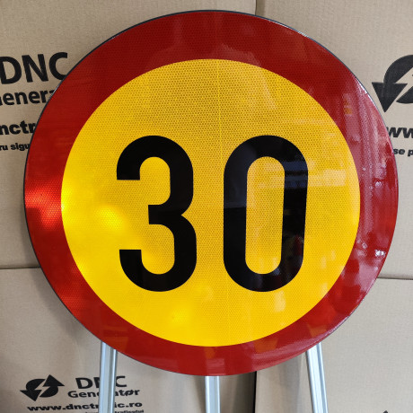 Limitare de viteza 30km, temporar, Indicator rutier | Semn de circulatie