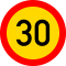 Limitare de viteza 30km, temporar, Indicator rutier | Semn de circulatie