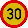 Limitare de viteza 30km, temporar, Indicator rutier | Semn de circulatie