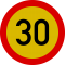 Limitare de viteza 30km, temporar, Indicator rutier | Semn de circulatie