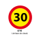 Limitare de viteză 30km, temporar, Indicator rutier