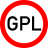 Accesul interzis GPL, Indicator rutier | Semn de circulatie