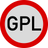 Accesul interzis GPL, Indicator rutier | Semn de circulatie
