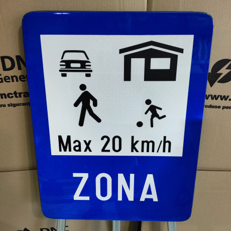 Zona rezidentiala, Indicator rutier | Semn de circulatie