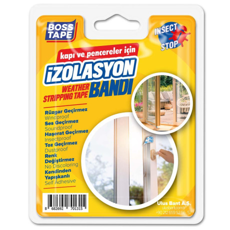 Banda de izolare din silicon pentru usi și ferestre, 35mm x 2.5m, Adeziv 3M