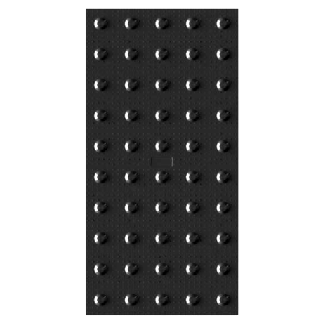 Marcaj Tactil (stop) Pentru Nevazatori, 30x60cm, negru, Premium