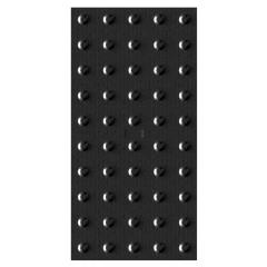 Marcaj Tactil (stop) Pentru Nevazatori, 30x60cm, negru, Premium