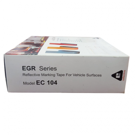 Banda adeziva reflectorizanta tip fagure, rosu, 5cm x 30m