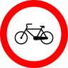 Accesul interzis bicicletelor, Indicator rutier | Semn de circulatie