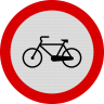 Accesul interzis bicicletelor, Indicator rutier | Semn de circulatie