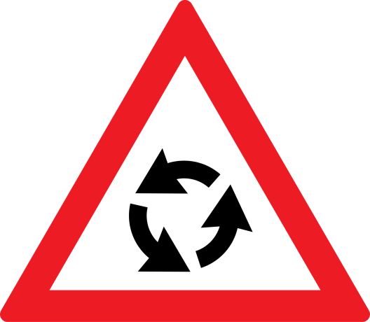 Presemnalizare intersectiei cu sens giratoriu, Indicator rutier | Semn de circulatie