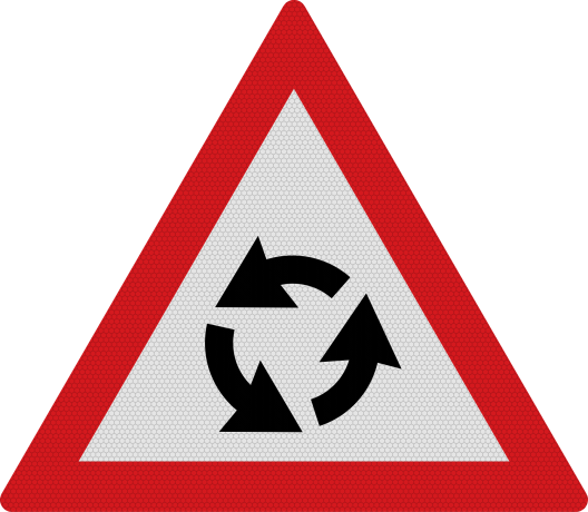Presemnalizare intersectiei cu sens giratoriu, Indicator rutier | Semn de circulatie