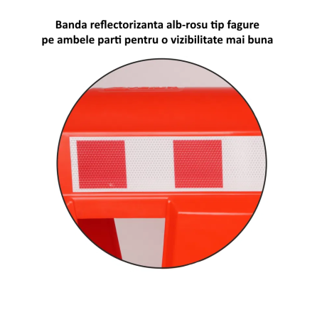 Parapet Lestabil Din Plastic, 20kg, Alb