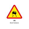 Drum lunecos U6, Indicator rutier | Semn de circulatie