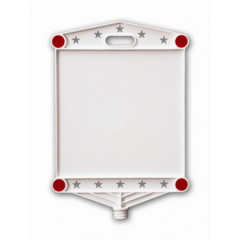 Panou gol din plastic, dreptunghiular, stelute, catadioptri, 30 x 30cm