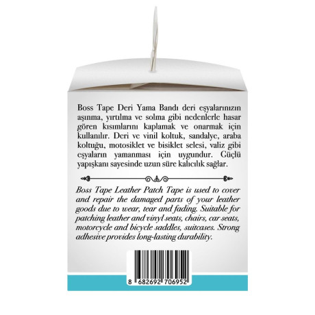 Rola petic autoadeziv, Piele ecologica, Negru, 10cm x 1.5m