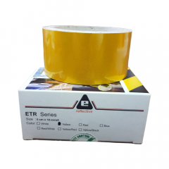 Banda reflectorizanta adeziva, galben, 5cm x 10m