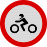 Accesul interzis motocicletelor, Indicator rutier | Semn de circulatie