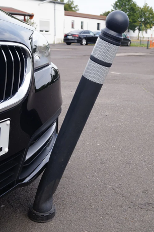 Stalp gri antracit din cauciuc inaltime 68cm, TPU-PA