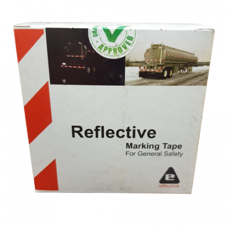 Banda reflectorizanta adeziva, galben/negru, 5cm x 10m