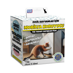 Folie transparenta de protectie impotriva zgarieturilor animalelor, 10cm x 10m